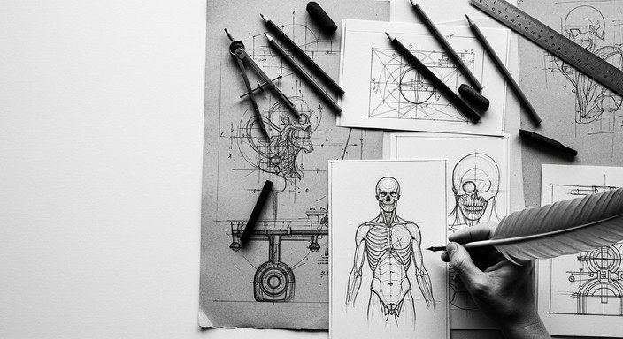 Technical Drawing Renaissance Free Renaissance Workspace Stock Images | StockCake