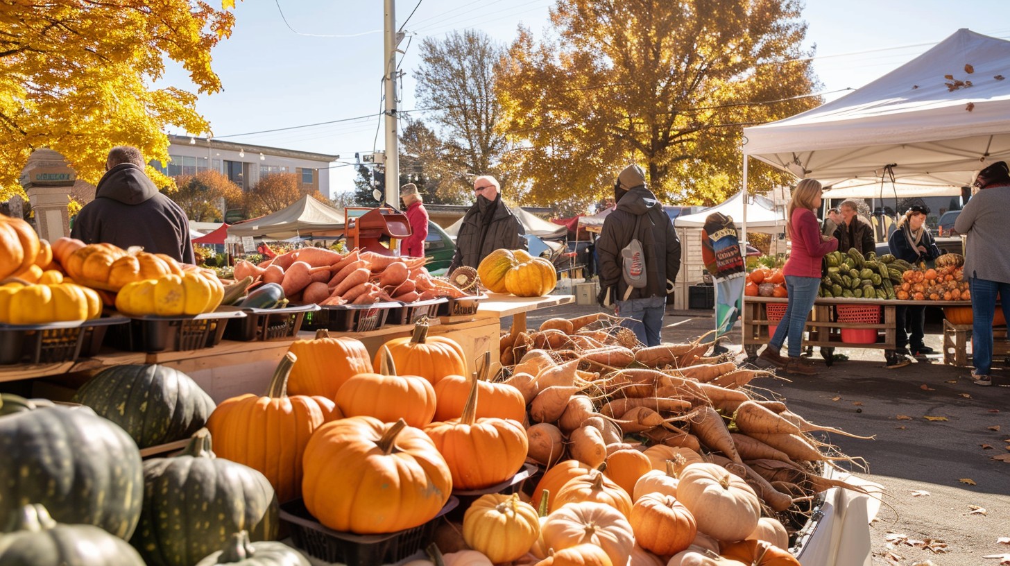 October Fall Market Free Autumn Farmers Market Image - Autumn, Market, Pumpkins | Download ...