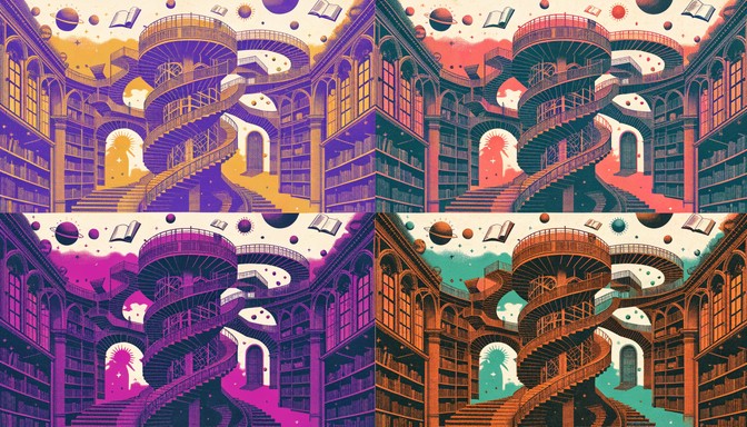 Free Infinite Library Dreams Image - Library, Books, Surreal | Download ...