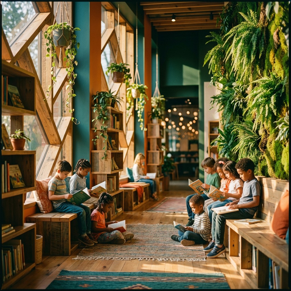 Free Sustainable Learning Space Image - Children, Reading, Library ...