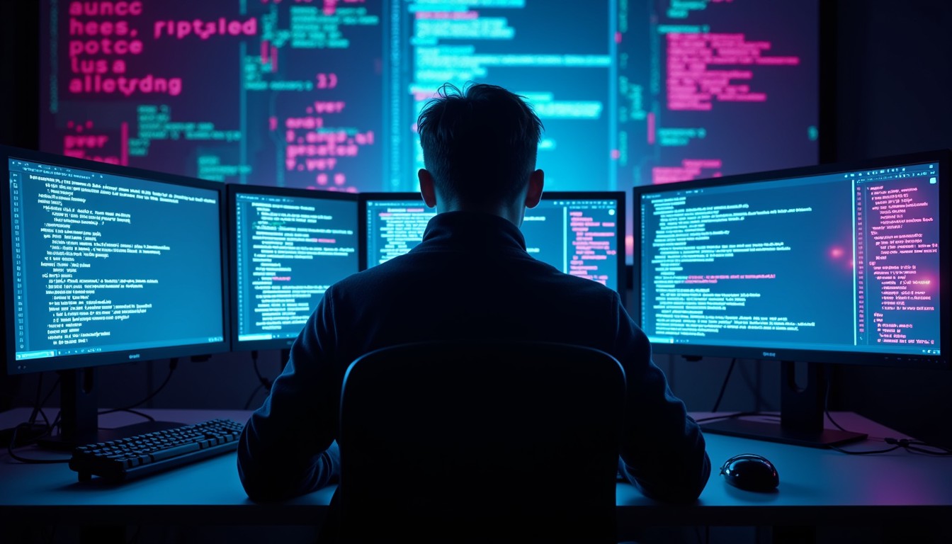 Free Nocturnal Code Immersion Image - Programmer, Coding, Cyberpunk ...