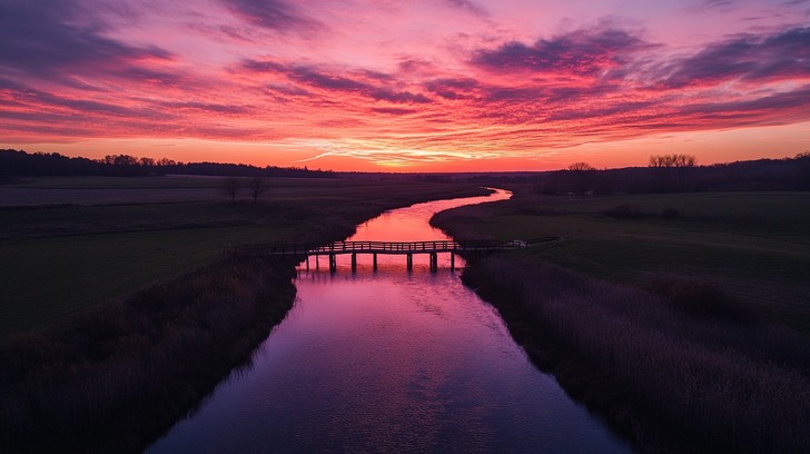 Free Sunset river panorama Image - Sunset, River, Sky | Download at ...