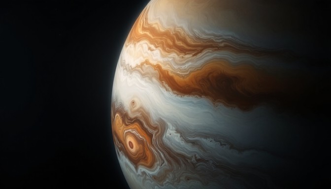 Jupiter Pattern Image Free Jupiter's Swirling Atmosphere Image - Jupiter, Atmosphere ...