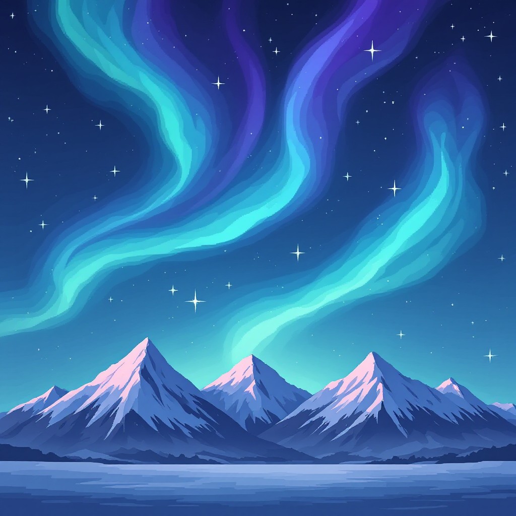 Free Northern Lights Dance Image - Aurora, Mountains, Stars | Download ...
