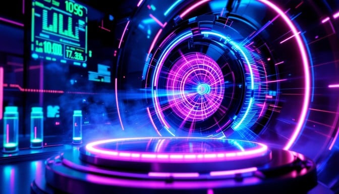 Free Neon Science Vortex Image | Download at StockCake