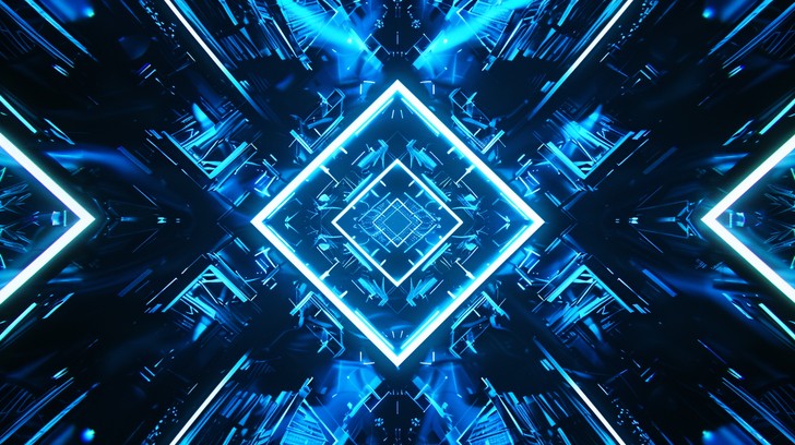 Blue Futuristic Pattern Led Free Futuristic Light Symmetry Image - Abstract, Blue, Light | Download ...