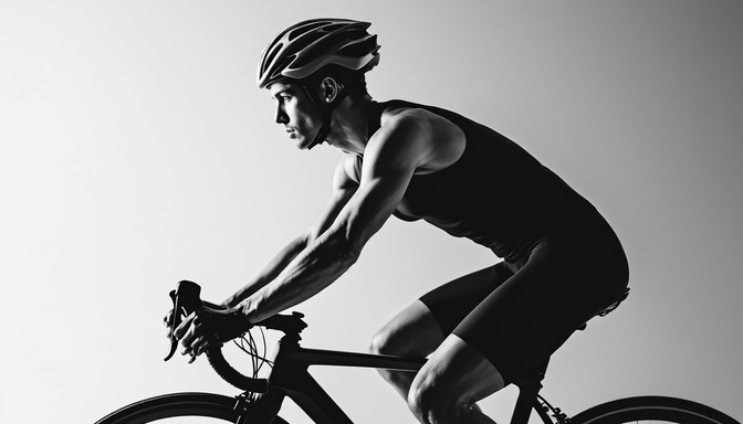 Free Cyclist in Shadow Image | Download at StockCake