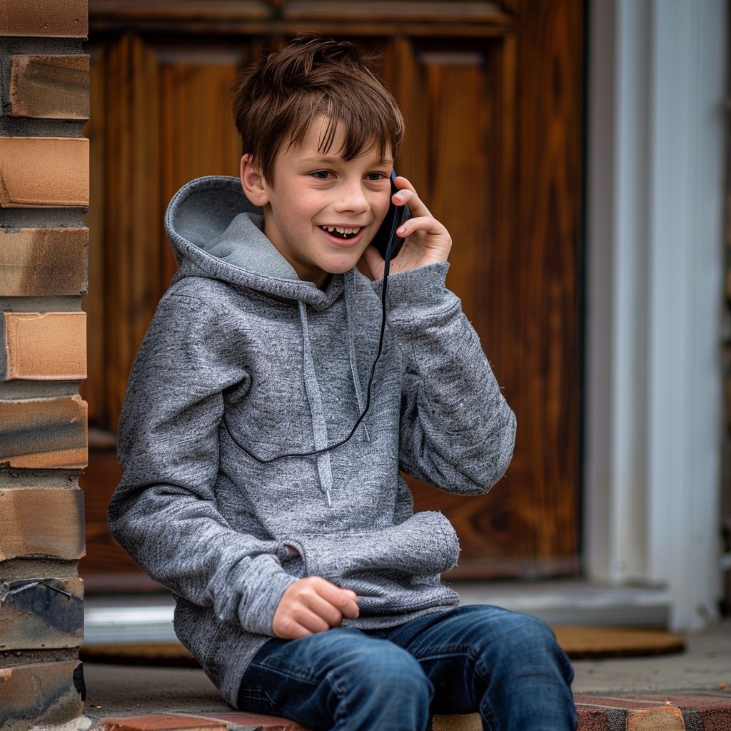 Free Boy on phone Image - Boy, Phone, Chatting | Download at StockCake