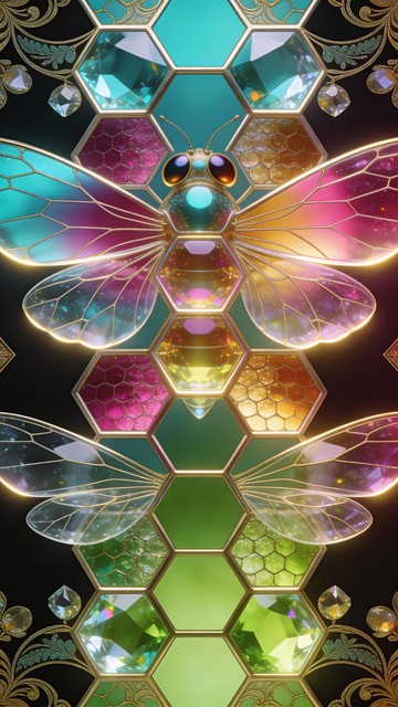 Tessellation Insect Free Iridescent Insect Geometry Image - Iridescent, Geometric ...