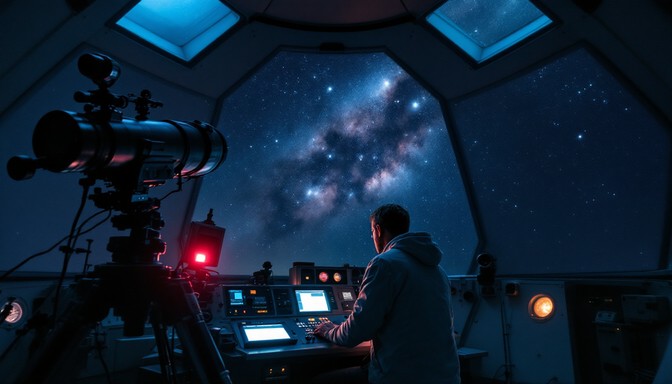 Observing Stars Lab Free Studying Cosmic Mysteries Image - Astronomer, Observatory ...