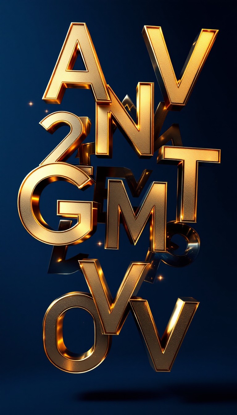 Free Metallic Typography Dreams Image - Typography, Golden, Metallic ...