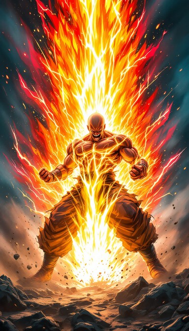 Free Explosive Power Unleashed Image - Warrior, Anime, Power | Download ...
