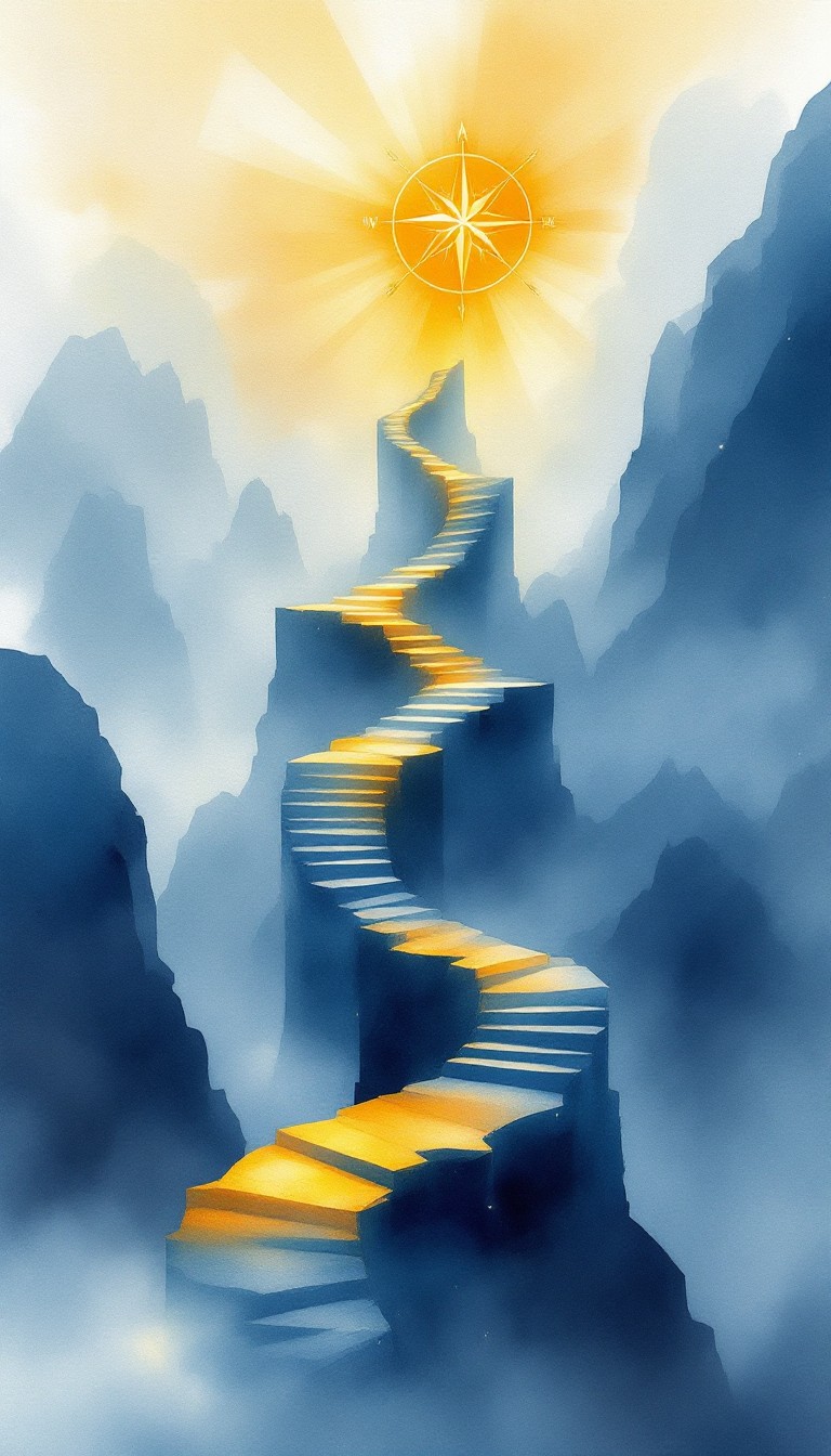 Solid Gold Path Free Golden Path Rising Image - Pathway, Stairway, Steps | Download at ...