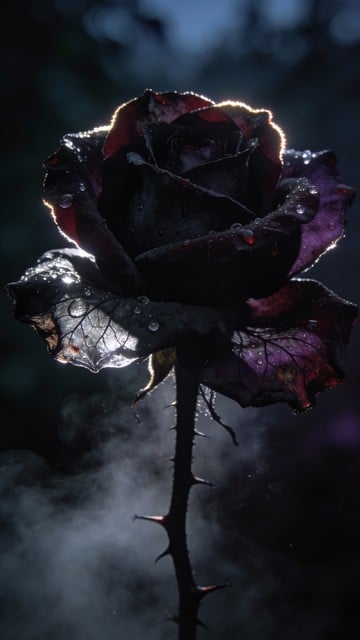 Free Dewdrop's Dark Beauty Image - Gothic, Dewdrop, Rose | Download at ...