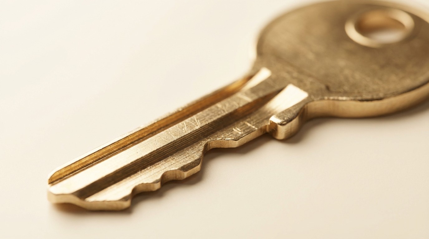 Free Golden Key Closeup Image - Key, Golden, Macro | Download at StockCake