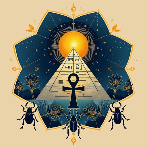 Free Mystical Ankh Illuminated Image - Ankh, Pyramid, Hieroglyphics ...