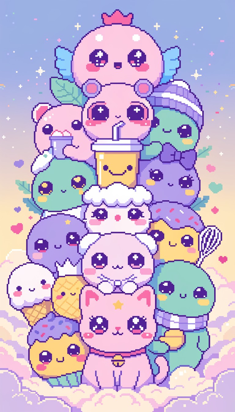 Free Kawaii Pixel Paradise Image - Kawaii, Pixel, Pastel | Download at ...