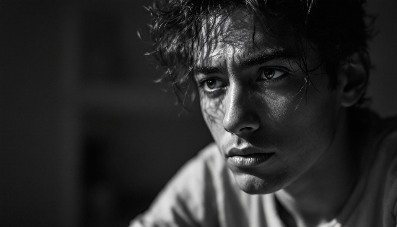 Intense Shadow Thumbnail Free Intensity In Shadow Image - Portrait, Monochrome, Contemplation ...