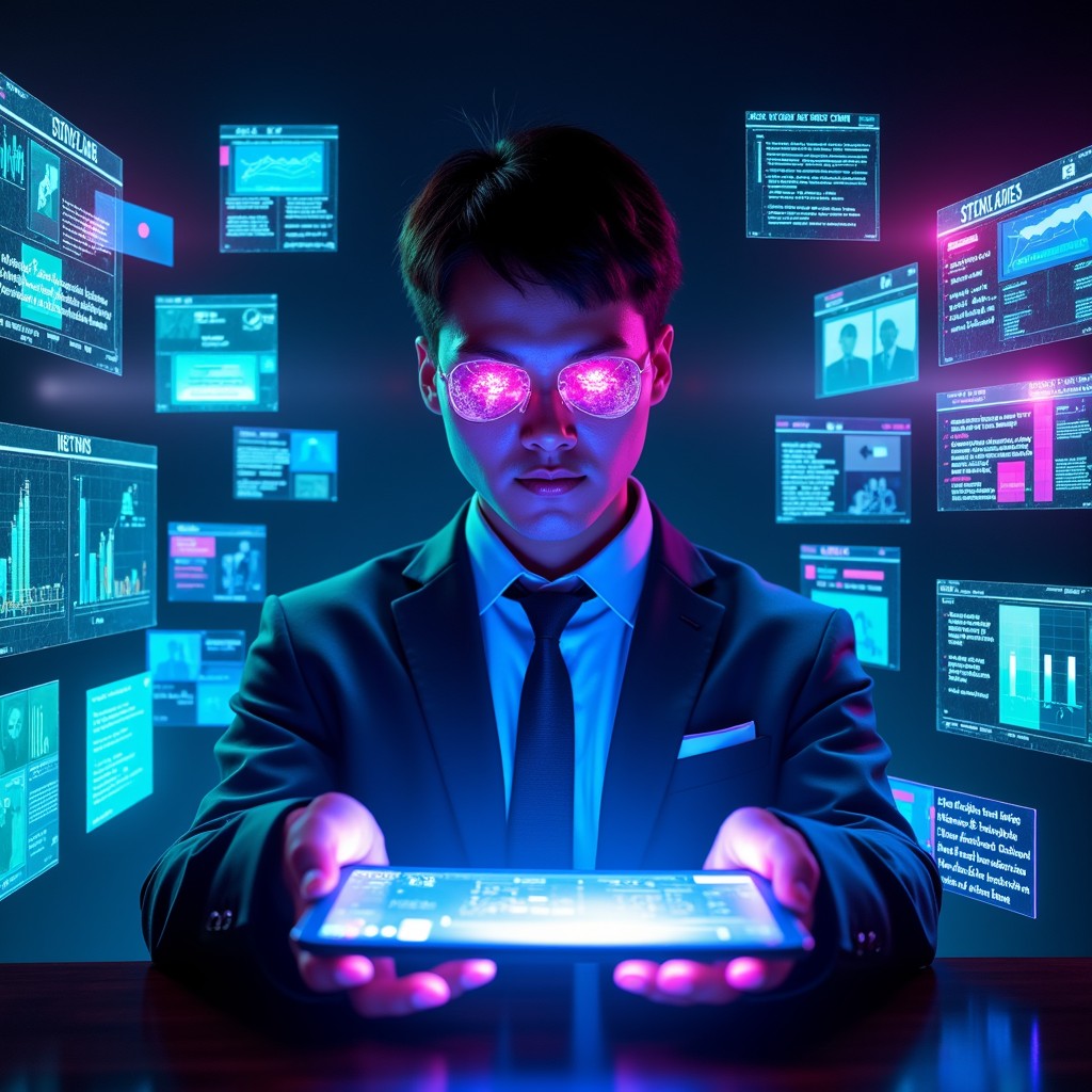 Free Digital Truth Seeker Image - Cyberpunk, Journalist, Futuristic ...