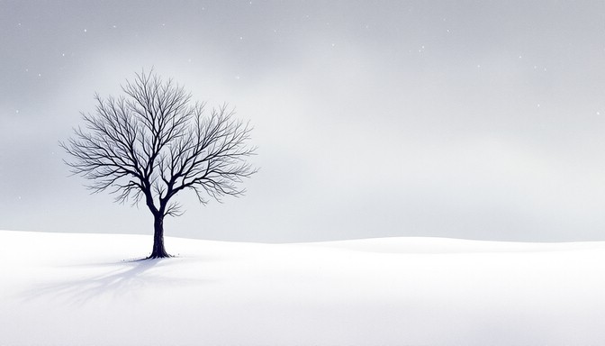 Free Solitary Winter Tree Image - Winter, Tree, Minimalist | Download ...
