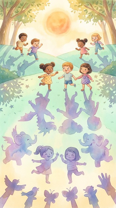 Free Magical Shadow Friends Image - Cartoon, Whimsical, Shadows ...