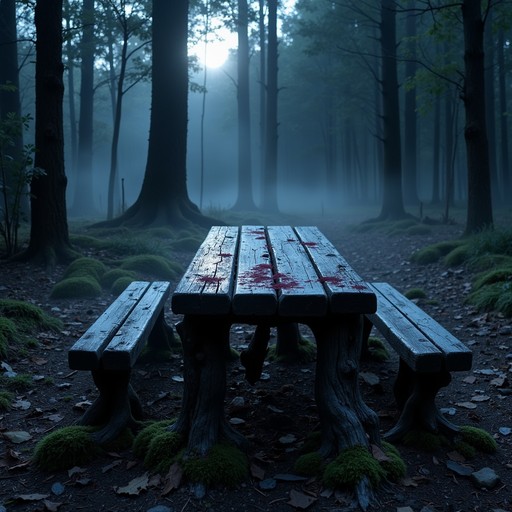 Forest Mess Table Free Misty Forest Table Image - Forest, Table, Mist | Download at StockCake