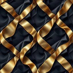 Wave Gold Ribbon Design Free Gold Ribbon Weave Image - Gold, Ribbons, Navy | Download at StockCake