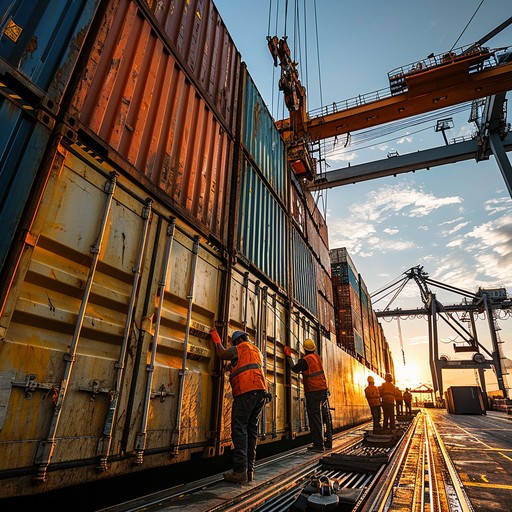 Free Sunset Dock Worker Image - Sunset, Worker, Port | Download at ...