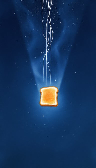 Free Moonlit Toast Dreams Image - Toast, Moonlight, Stars | Download at ...