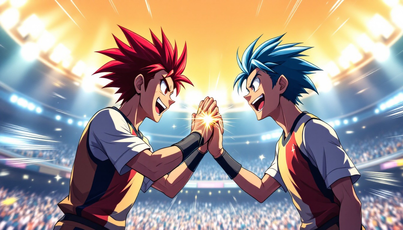 Free Rivals Celebrate Victory Photo - Anime, Rivals, Sportsmanship ...