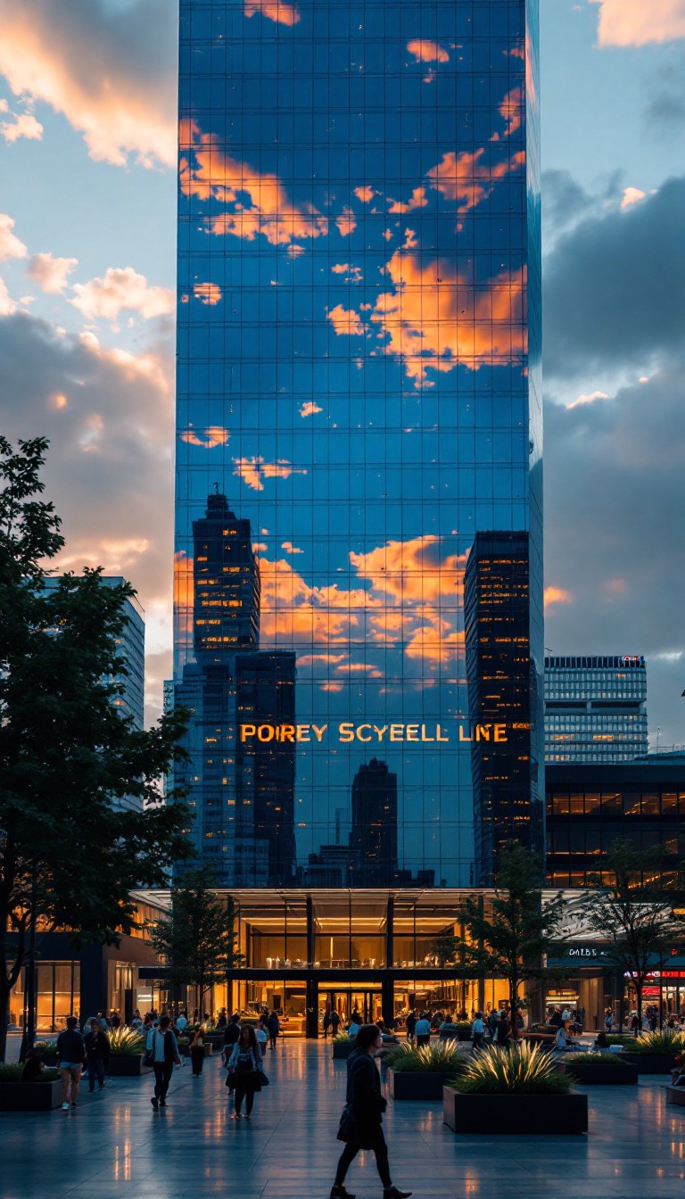 Free Sunset Meets Skyscraper Image - Skyscraper, Sunset, Reflection ...