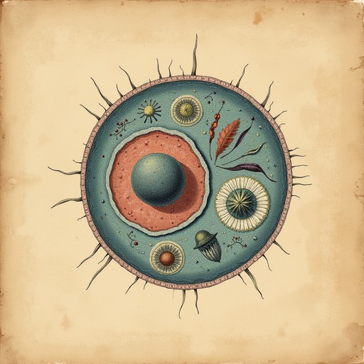 Ancient Cellular Design Free Vintage Cell Illustration Image | Download at StockCake