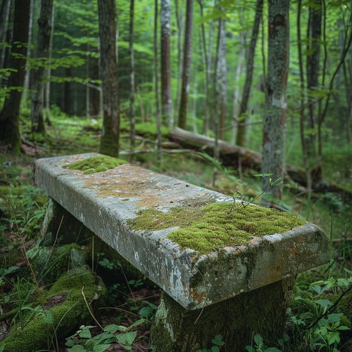 Free Forest Bench Scene Image - Bench, Forest, Moss | Download at StockCake