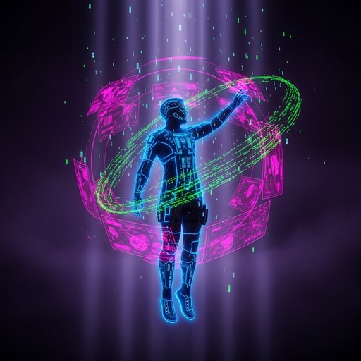 Free Digital Reality Explorer Image - Cyberpunk, Neon, Futuristic ...