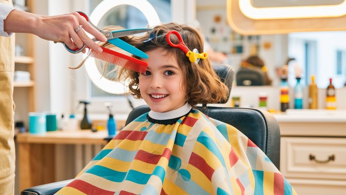 Free Playful Haircut Moment Image - Haircut, Child, Salon | Download at ...