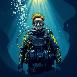 Free Diver Exploring Deep Image - Scuba, Diver, Underwater | Download ...