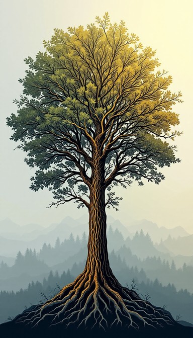 Free Mystical Forest Illustration Image - Forest, Trees, Mystical ...
