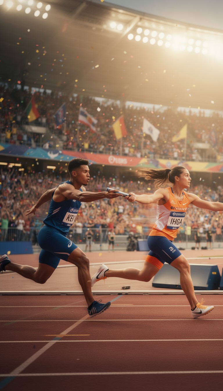 Free Seamless Team Transition Image - Relay, Baton, Stadium | Download ...
