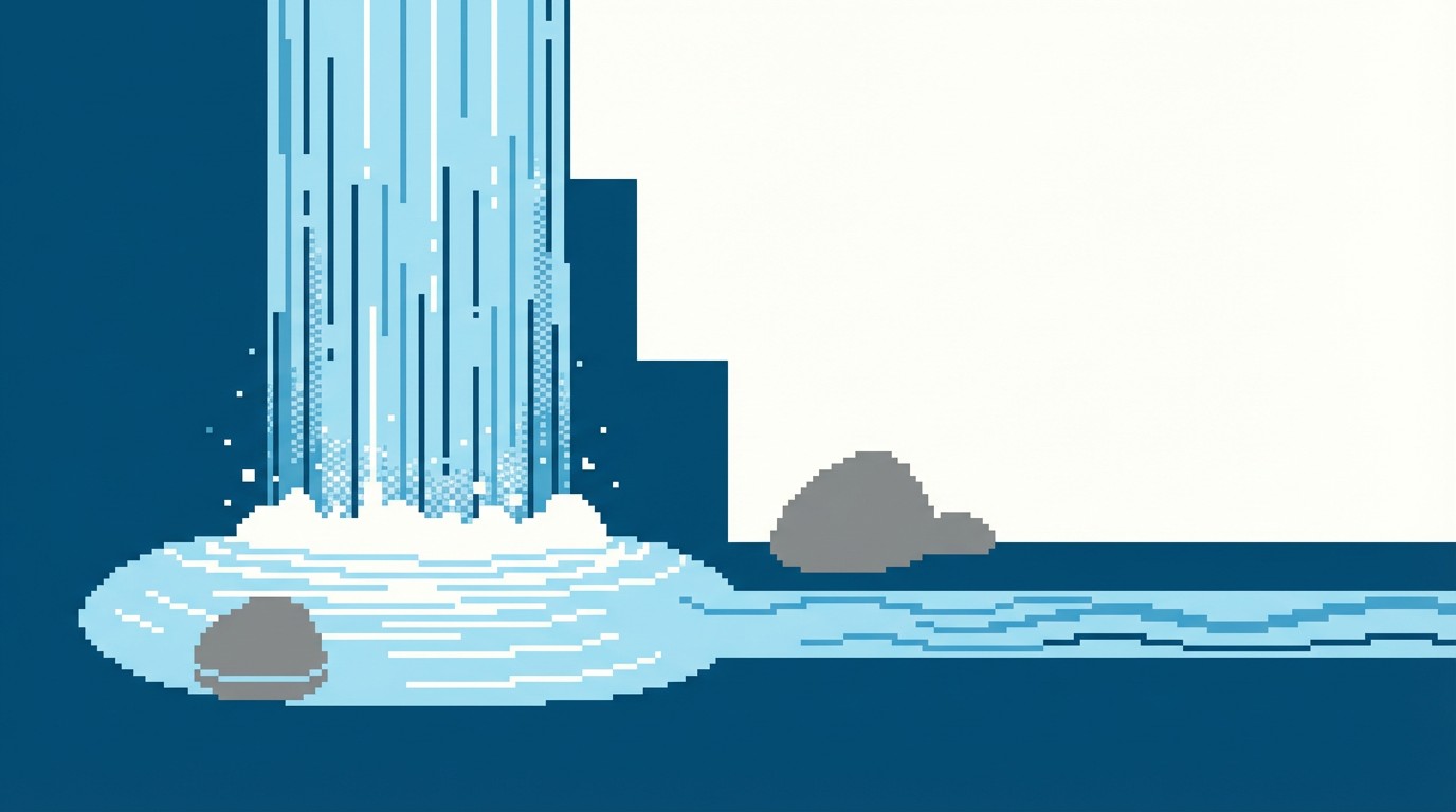 Free Cascading Pixel Waterfall Image - Waterfall, Pixel, Art | Download ...