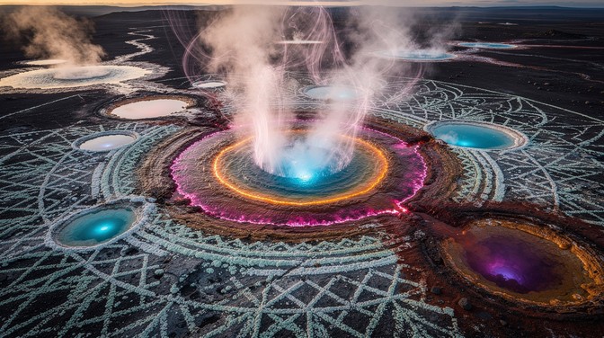Free Geothermal Wonderland Image - Geothermal, Spring, Aerial ...