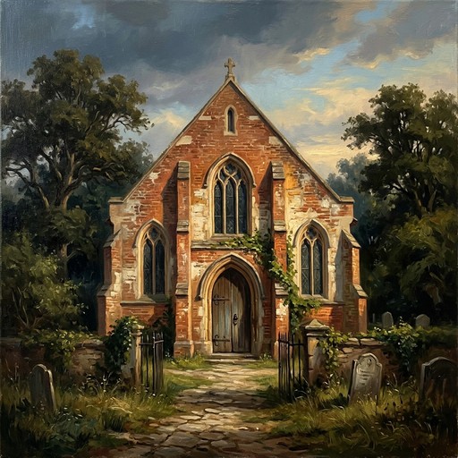 Free Historic Brick Church Image - Church, Painting, Architecture ...