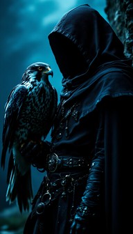 Free Midnight Falcon Master Image - Falconer, Falcon, Gothic | Download ...