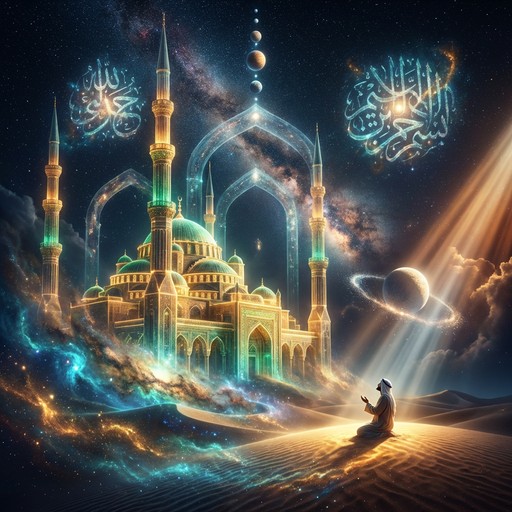 Free Divine Desert Universe Image - Cosmic, Spiritual, Mosque ...