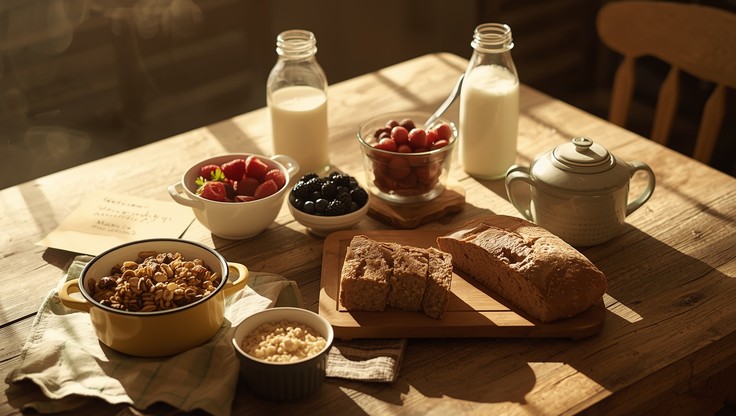 Rustic Breakfast Image Free Rustic Morning Feast Image - Breakfast, Rustic, Vintage | Download ...