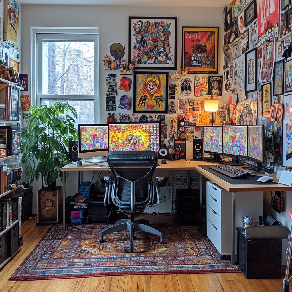 Download Creative Workspace Interior Image - Home, Office, Art | StockCake
