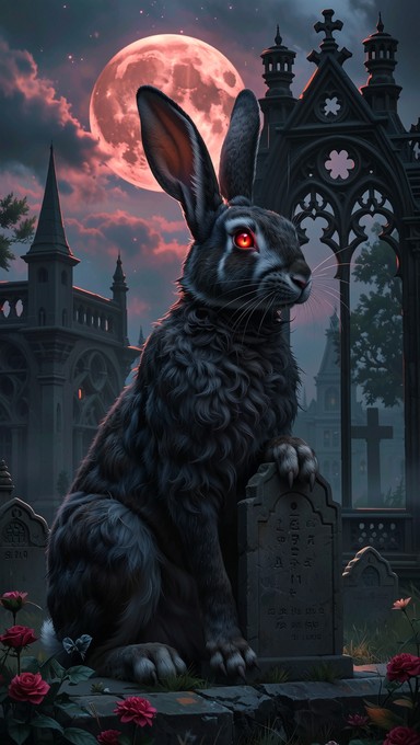 Free Crimson Moon Messenger Photo - Gothic, Rabbit, Moon | Download at ...