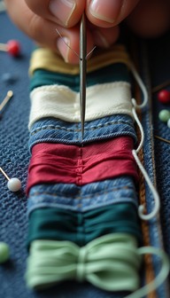 Free Threading Fabric Layers Image - Sewing, Needle, Thread | Download ...
