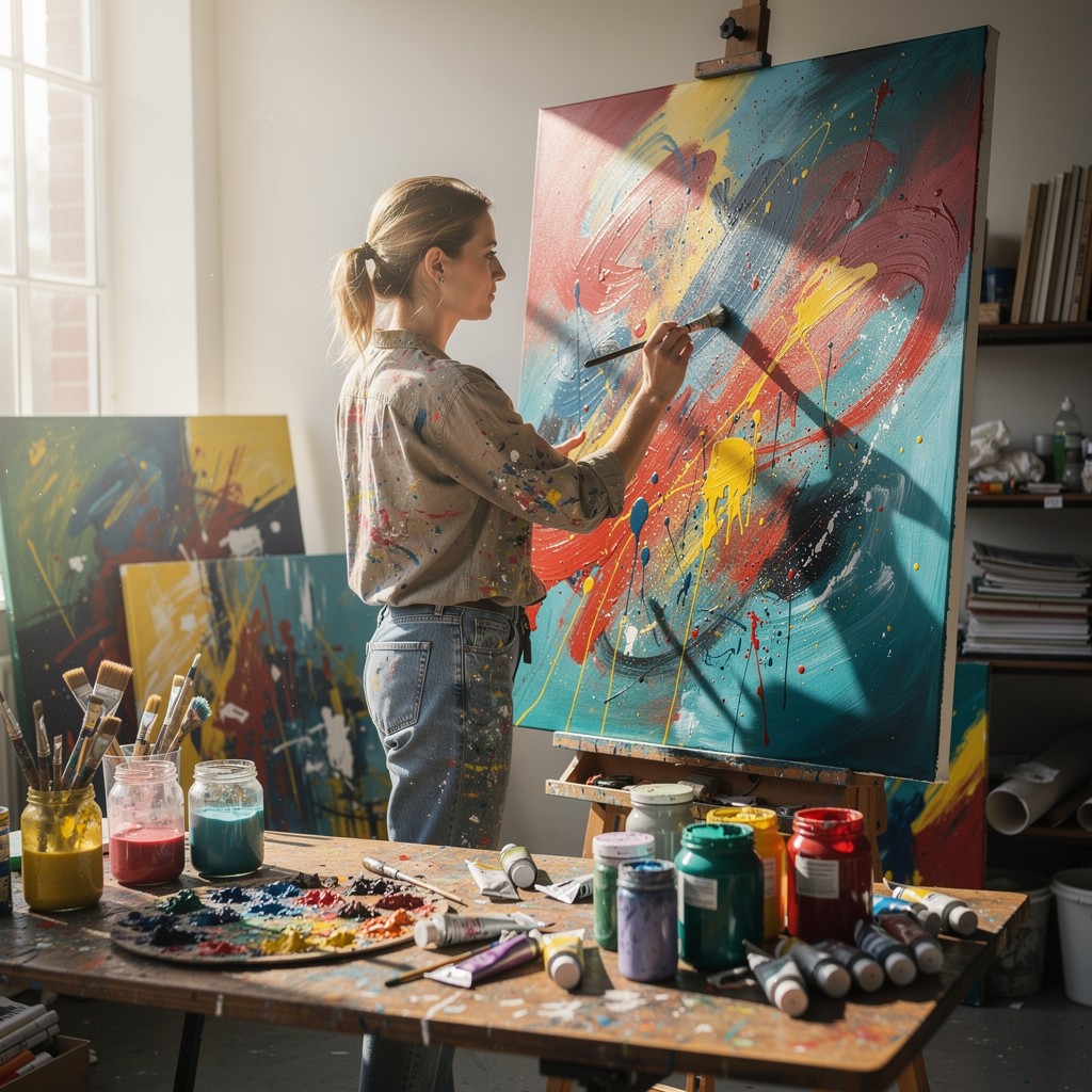 Free Creative Studio Work Image - Artist, Woman, Painting | Download at ...
