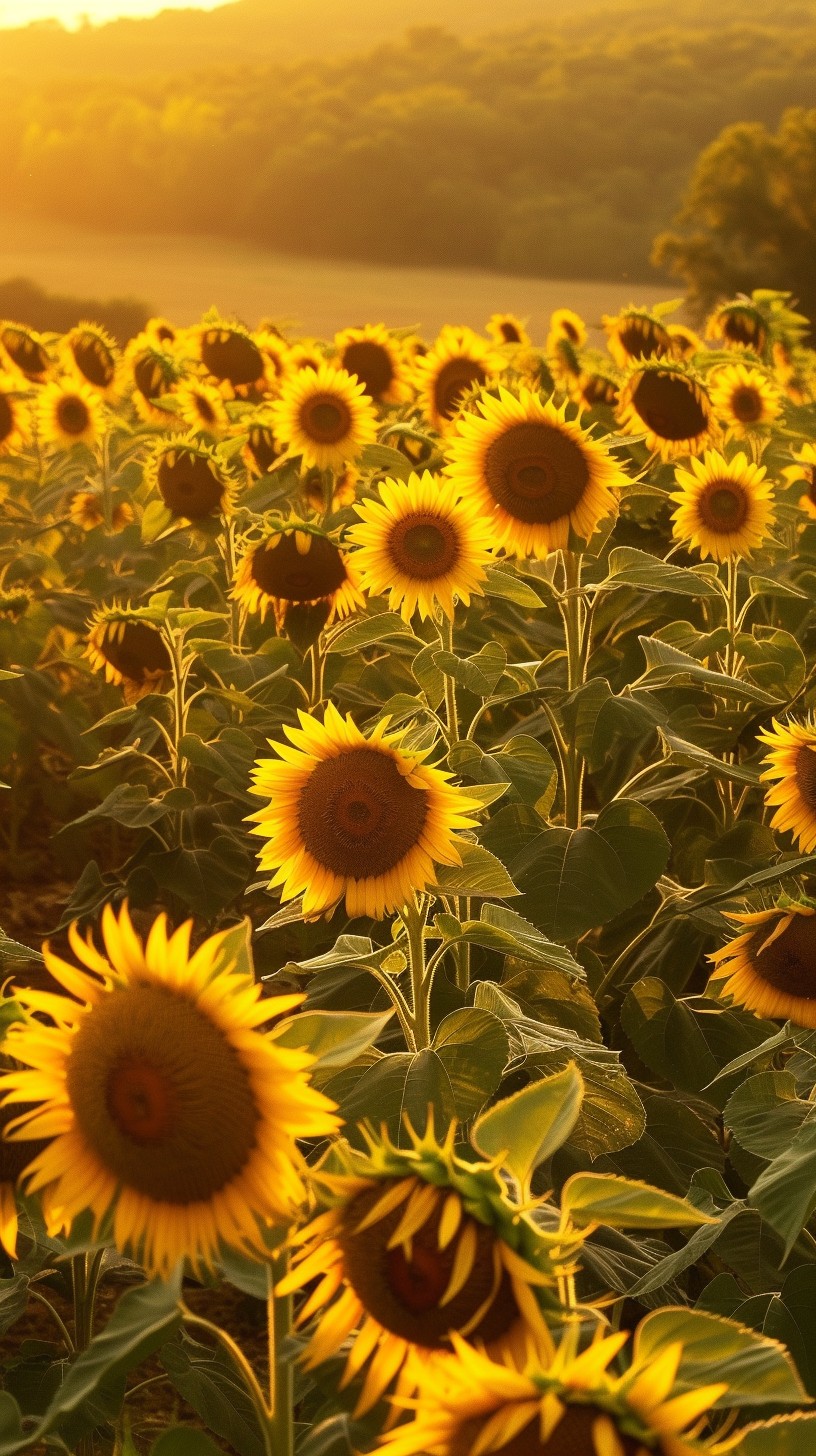 Free Sunset Sunflower Field Image - Sunflowers, Sunset, Nature ...