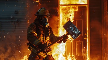 Free Firefighter in Action Image - Firefighter, Flames, Fire | Download ...